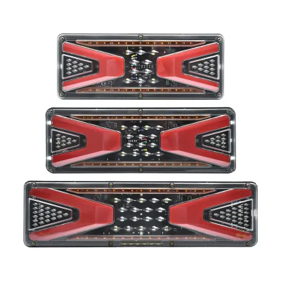 24V LED Truck Universal Taillight Truck Side Lights Truck Tail Lights Strobe Safe Driving Work Signal Warning Lights