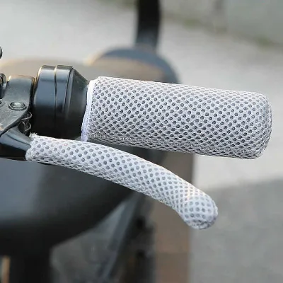 10pcs Four Season Universal Electric Vehicle Ice Silk Handle Cover Anti Slip  Sweat Absorbing Motorcycle Tricycle Handle Cover