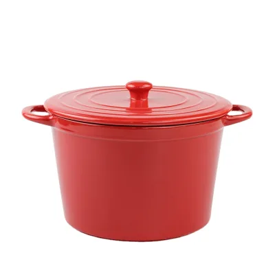 Custom Modern Red Ceramic Insulated Eco-Friendly Stoneware Soup Bowl with Lid Microwave & Oven Safe