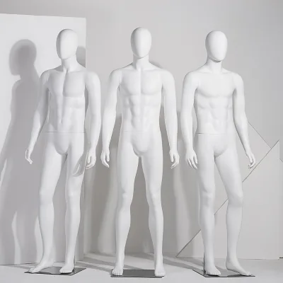 New Design Wholesale White Color Plastic Mannequin Male for Dummy Male Mannequin