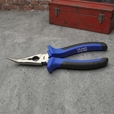 CR-MO Bent Nose Pliers w/ 2K grip