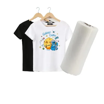 30cm*100m Roll of Instant Peel DTF Film High Temperature PET Paper A3 DTF Printer Matte Finish Hot Peel Heat Transfer Membrana