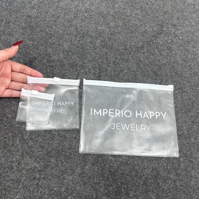 Frosted Translucent Pouch for Business Attractive Product Display Mini Zipper Bag Wholesale Packaging Bag for Jewelry Packing