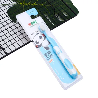 Personal Oral Care Deep Cleaning Plastic Manual Child Tooth Brush Soft PBT Bristles pp Kids Toothbrush with Blister Card