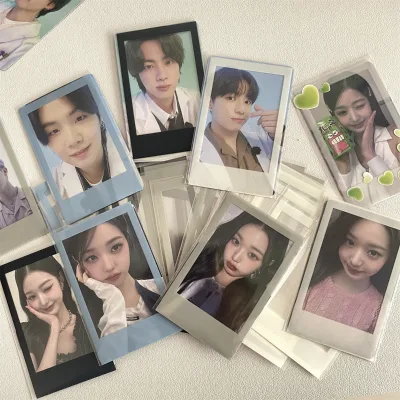 3 Inch Photo Card Film Ins Korean Style Solid Color Border Design Protective Film 40 Pcs 1 Bag Low Moq Wholesale