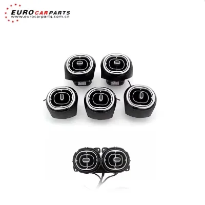Eurocar Aluminium Automatic Air Vent Cover with Atmosphere Lamp for Mercedes-Benz C-Class W206 C200L C260L