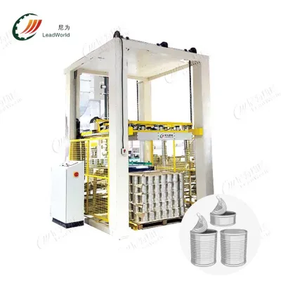 CE Certificate  Highly Automation Empty Can Palletizer Machine for  Can Food Manufacturer