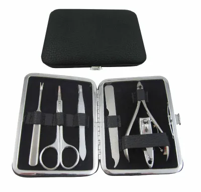 Professional Beauty Frame Case 6pcs Stainless Steel Nail Care Tools