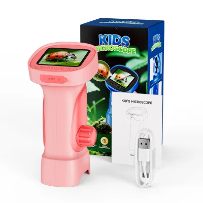 Professional-Grade 1000x Kids Microscope 2inch Display for Serious Young Learners Advanced Science Tool Discover the Microscopic