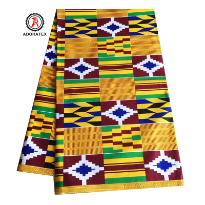 Various Pattern Fashion Kente African Fabric African Kitenge Top Designs