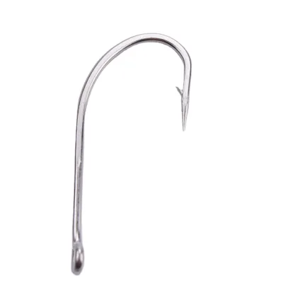 Hysun Stainless Steel O'SHAUGNESSY Jig Hooks HA06011size4# for Squid Saltwater & Fly Fishing-Super Strong Jigging Hooks