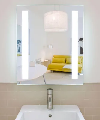 IP44 Rate Hot Sale led lighted salon mirror touch sensor switch vanity mirror