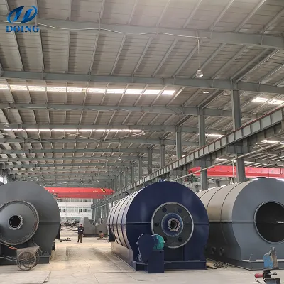 Waste Tire/Plastic/Rubber to Fuel Pyrolysis Plant HFO (Heavy Fuel Oil) Pyrolysis System