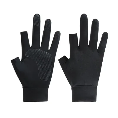 Fingerless Flip Top Gloves Kids Flat Design Safety