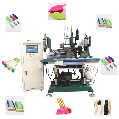 Multi Functional 5 Axis Plastic Toilet Brushes Broom Mop Making Brushing Machine for Brush