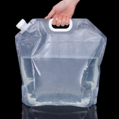 Hot sell custom 5 litre 10 Liter Outdoor Storage water bags Food-grade white transparent BPA Free pvc plastic foldable water bag