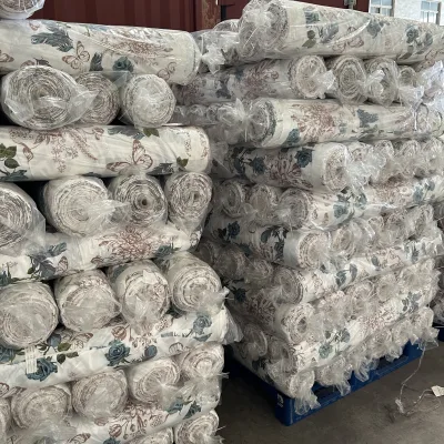 New Design Satin Fabric 100% Polyester Bedding Sheet Fabric Stretch Printed Floral Woven Soft