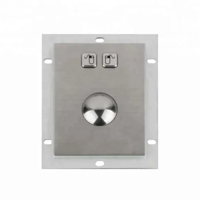 Industrial USB PS2 Wired Stainless Steel Panel Mounted Optical Trackball Mouse Touch Pad Mouse