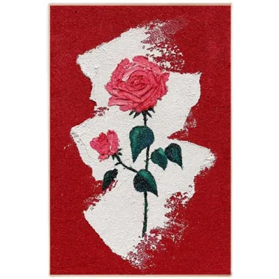 Modern Popular DIY Rose Three-dimensional Filled Quartz Sand Acrylic Texture Painting