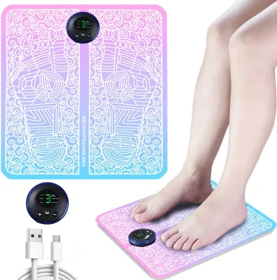 Health Electric Foot Massage Mat Portable Foldable Massager Board for Foot Machine Foot Massager Plate