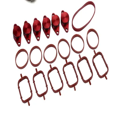 Kamilolo 33mm 6Pcs Diesel Swirl Blanks Flap Delete Repair Kit with Intake Manifold Gaskets Aluminum 4 Colors Universal Fitment