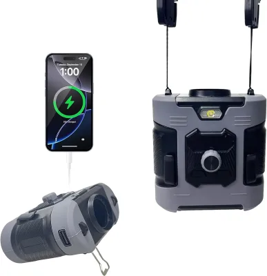 Portable Rechargeable Wearable Fan, 8000mAh Personal Waist & Neck Fan with 100 Speed Levels Waist Fan Clip on Undershirt