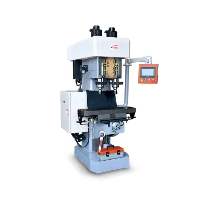 DELYNN Machining Manufacture Semi Automatic Drill and Tapping Machine for Faucet Plumbing and Hardware