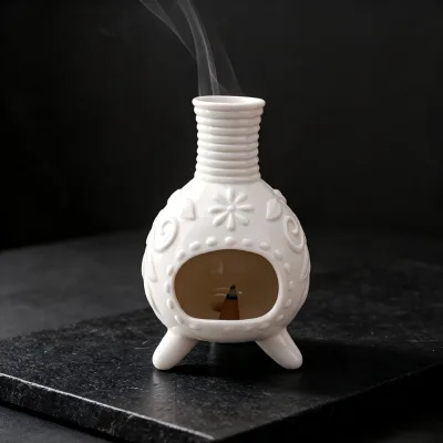 Handmade Ceramic Incense Burn Aromatic Eco-friendly Durable Miniature Fireplace Diffuser