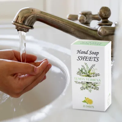 Custom LOGO OEM & ODM Plastic Free Packaging Soap Hydrating & Soothing Travel Hand Soap Sheet