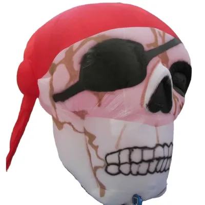 210D Nylon Oxford Fabric Large-scale Inflatable Pirate Skull Air Mold for Pirate Theme Party Decor