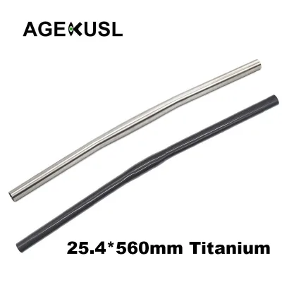 AGEKUSL Bike Handlebar Handle Bar Titanium Ti Flat Bar 25.4 560mm for Brompton 3Sixty JAVA NEO Folding Bike
