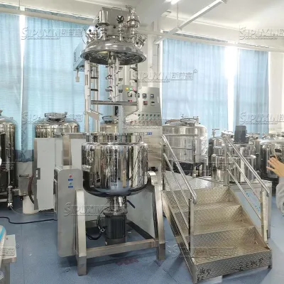 Hot Sale 200L Single-Tank Hydraulic Lifting Vacuum Emulsifying Machine for Cream Lotion Body Scrub Ointment