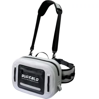 Buffalo Gear Tarpaulin Leakproof Waterproof Tackle Organizer Waist Pack Fly Fishing Fanny Pack Outdoor Beach Hiking Fishing
