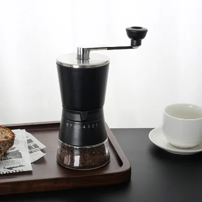 Hot Sale Eco-Friendly Stocked 304 Stainless Steel Adjustable Core Hand Coffee Manual Turkish Espresso Grinder