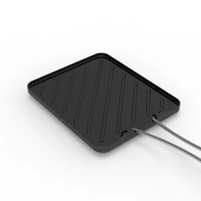 Outdoor Camping Portable Gas Stove Grill Pan Nonstick Foldable Oil-Resistant Aluminum Alloy for Household Barbecue Teppanyaki