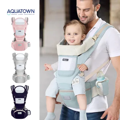 OEM CPC Certified Baby Carrier Ergonomic Baby Kangaroo Carrier Waist Stool Cotton Baby Carrier for Dad Outdoor