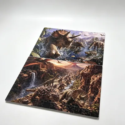 Light Premium Non-toxic Landscape EVA Dinosaur Jigsaw Puzzle Kids Brain Training Educational Toy