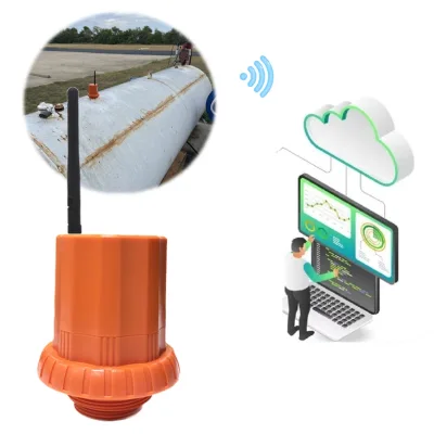 Explosion Proof Wireless LoRaWAN 4G Ultrasonic Fuel Level Sensor Smart Diesel Oil Liquid Depth Detection