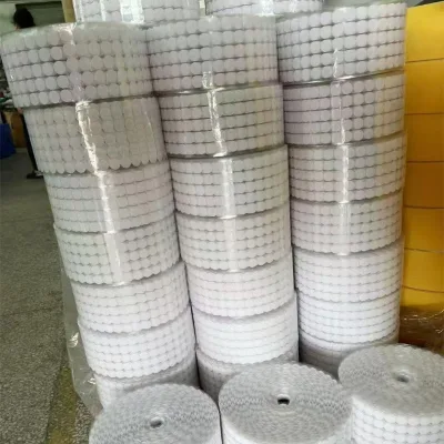 High Quality Adhesive Round Velcroes Fastener Custom Dots Circles Coins Hook and Loop Dots White Tape Dots