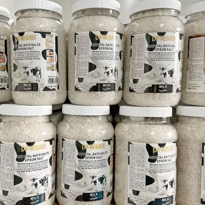 Hot Sale 4KG Natural Organic Milk Bath Salt Vitamin C Rose Turmeric Whitening Body Scrub for Foot Body Care Dead Sea Salt