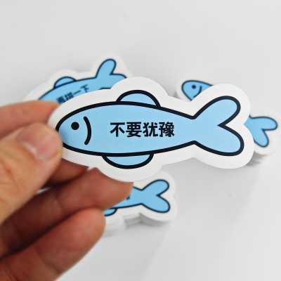 Custom Vinyl Die Cut Stickers Printing Adhesive Waterproof Company Cartoon Hologram Stickers Self Adhesive Die Cut Sticker