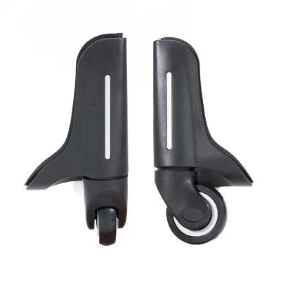 Hot Selling 360 Degree Rotative Fabric Bag Wheels Classical Style Leather Luggage Wheel Parts Plastic Replacement Wheels