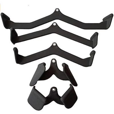 HOT SALE Gym Fitness Accessories High Low Pulley Lat Pulldown Handle Gym Bar 5 Pcs