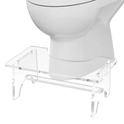Foot Stool Clear Step Foot Stool for Bathroom Portable Easy Install Healthy Gifts for Women Men