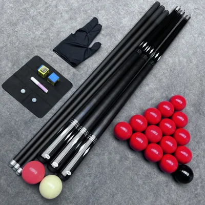 Professional Silver Ring Inlay Pool Cue with 3D Printed PU Leather Grip