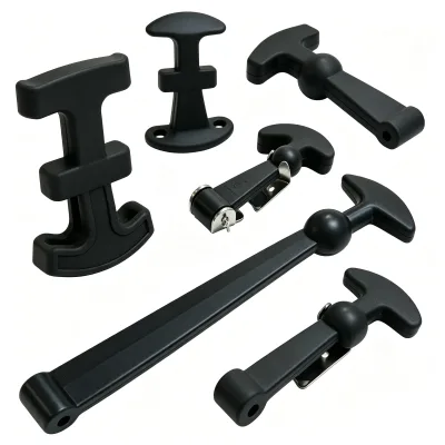 Factory Custom Shock Resistant Elastic Fastener For Equipment Cover Cabinet Heavy Duty Rubber Draw Pull Hood Latch