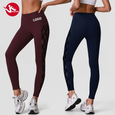 Top Rated Premium Quality Halter Neck Quick Dry With Removable Pads Running Sports Bra Gym Fitness Base Layer Athl Mesh Leggings
