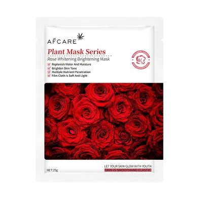 Cruelty-Free Natural Silk Sheet Mask Herbal Collagen Gel Tea Infused Moisturizing & Nourishing Hyaluronic Acid & Rose Cream Form