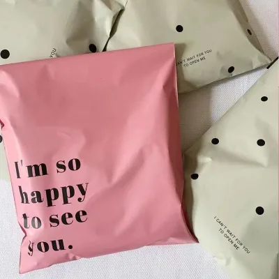 Custom-designed Printed Logo Poly Waterproof Mail Bag for Shoes & Socks Packaging Express Transport