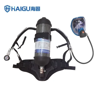 HG 6.8L SCBA Carbon Fiber Conventional Cylinder Mask Industrial Respiratory Protection Flexible Firefighting Equipment Accessory